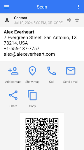 QR және штрих-код сканері